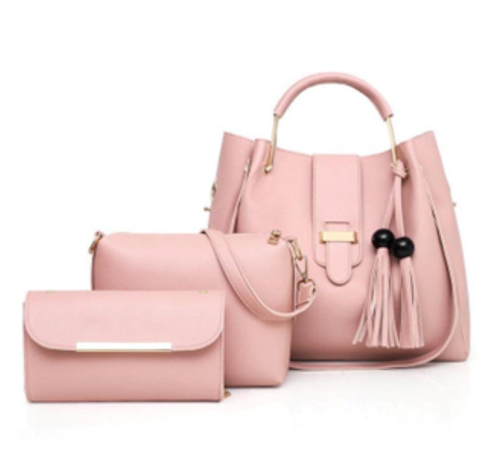 3Pcs women's leather handbag