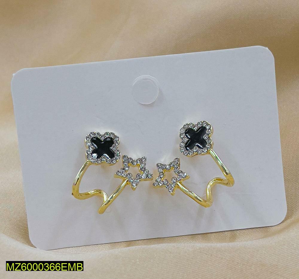 Star and clover earrings