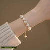 Women jewellery Set of Elegant pearl stones bracelet with pearl stones choker