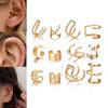 Gold plated earcufs pair of 6