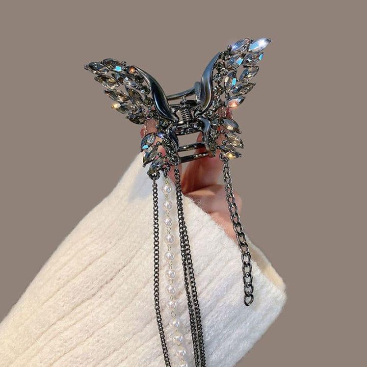 Beautiful Rhinestone butterfly hair claw