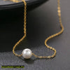 1 piece alloy Gold plated pearl stone pendant