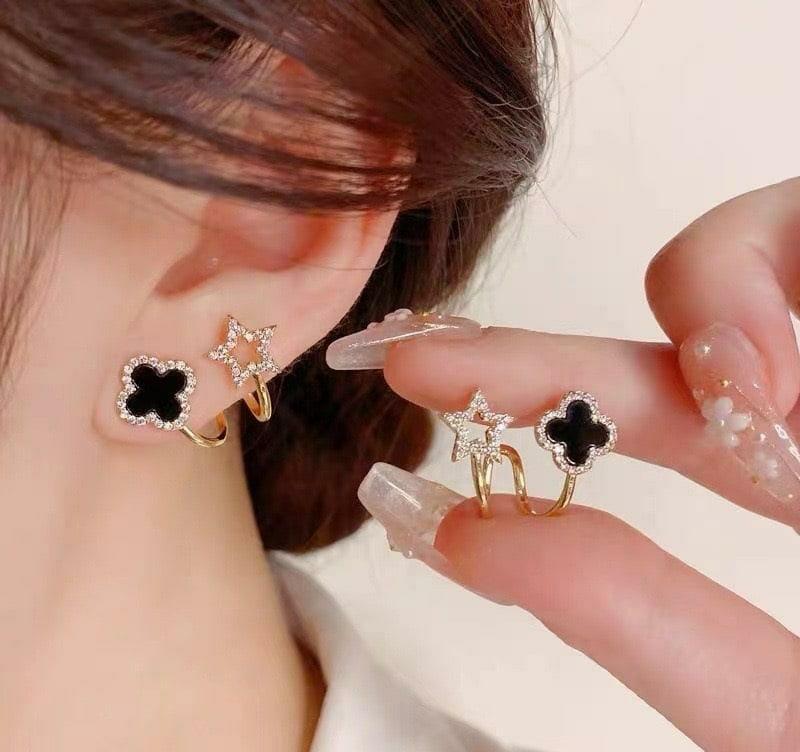 Star and clover earrings