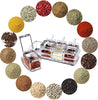 4 In1 Clear Seasoning Box Crystal Seasoning Storage Container With Spoon Clear Seasoning Rack Spice Pots For Pepper Spice