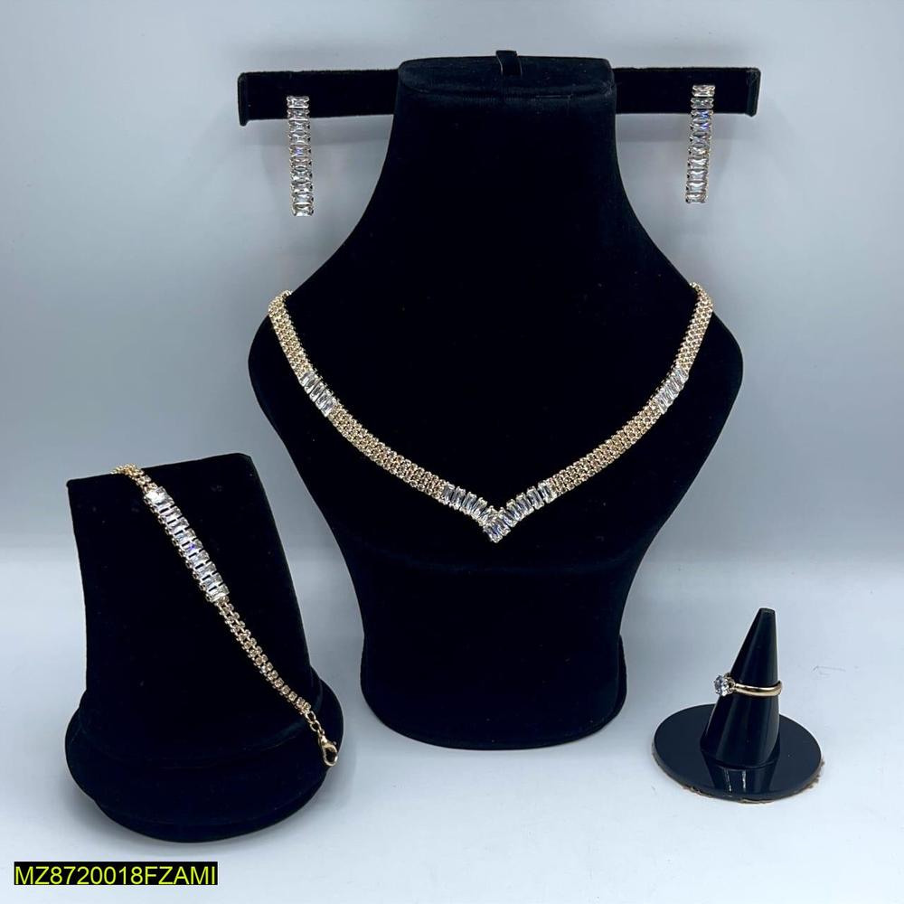 Gold plated necklace set