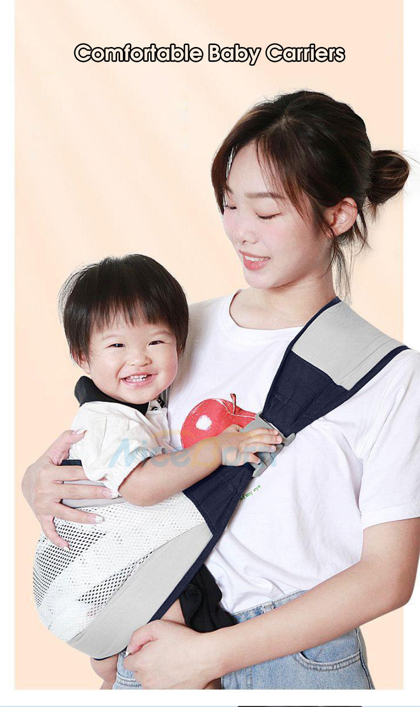 Baby Carrier, Ergonomic Baby Strap One Shoulder Labor-saving Polyester Baby Half Wrapped Sling