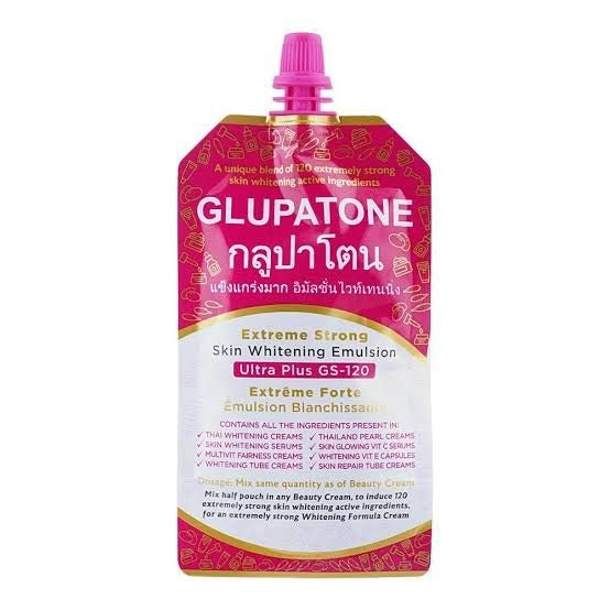 2 In1 Glupatone Extreme Strong Whitening Emulsion Ultra Plus Gs-120 + Homeo Cure Beauty Cream