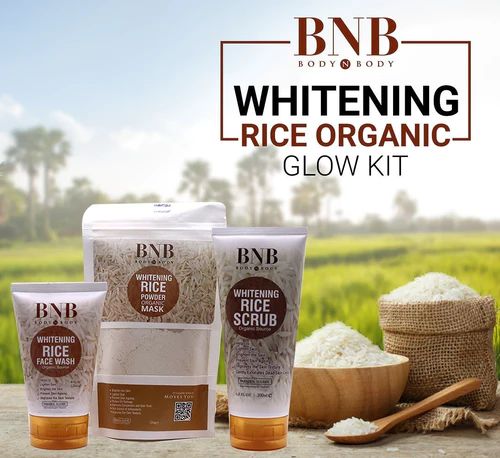 Pack of 3 BNB Rice Extract Bright & Glow Kit Golden