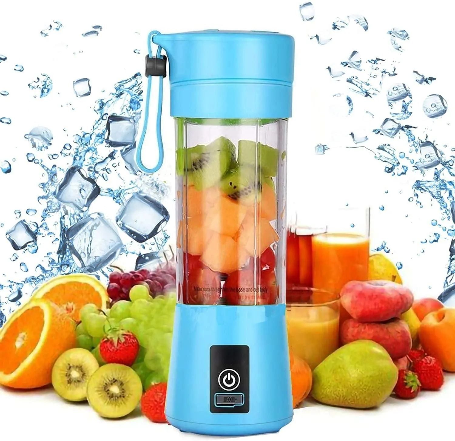 Juicer Blender 6 Blades USB Portable 380ml Mini Fruit Bottle Juicer Small Blender