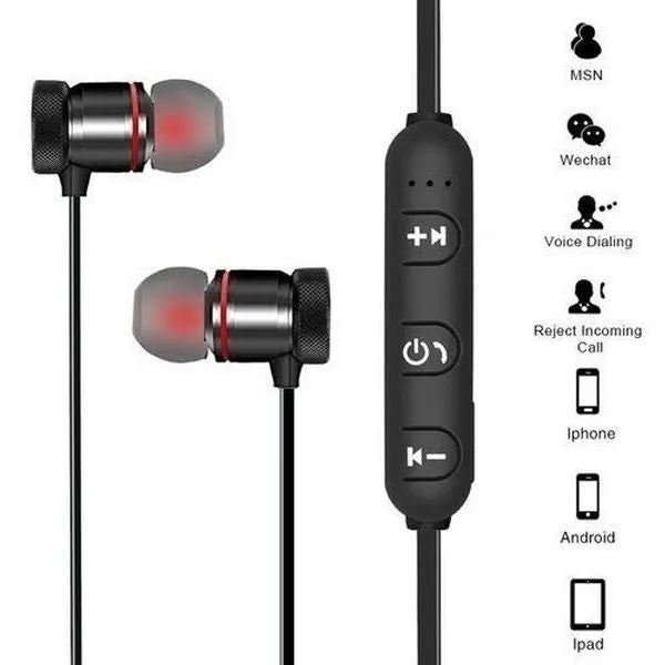 Magnetic Bluetooth Wireless Stereo In Ear Sports Handfree Earphone ORIGINAL MAGNETIC BLUETOOTH HANDSFREE WIRELESS HANDFREE