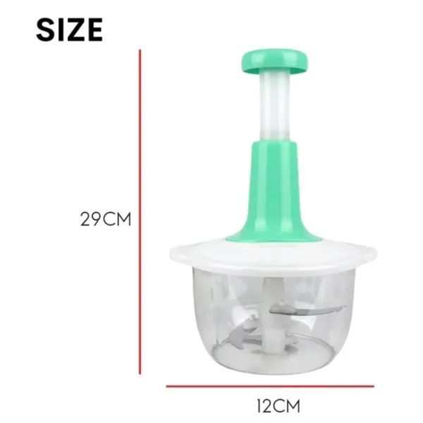 Manual Hand Push Chopper/ multifunctional Hand Pat Chopper And Mixer/press Cutter Vegetable Meat Grinder 1.5 Liter