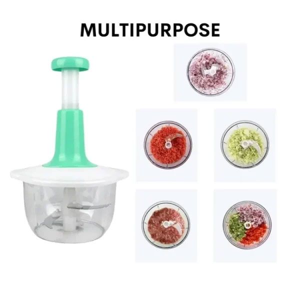 Manual Hand Push Chopper/ multifunctional Hand Pat Chopper And Mixer/press Cutter Vegetable Meat Grinder 1.5 Liter