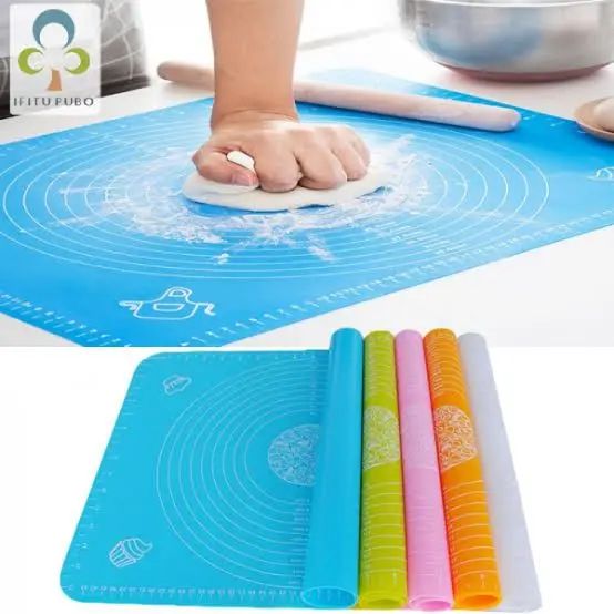 Silicone Dough Kneading Scale Mat Heat Proof Mat Placemat High Temperature Resistant Non Slip Silicone Mat Baking Accessories Roti Maker