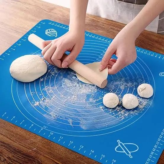 Silicone Dough Kneading Scale Mat Heat Proof Mat Placemat High Temperature Resistant Non Slip Silicone Mat Baking Accessories Roti Maker